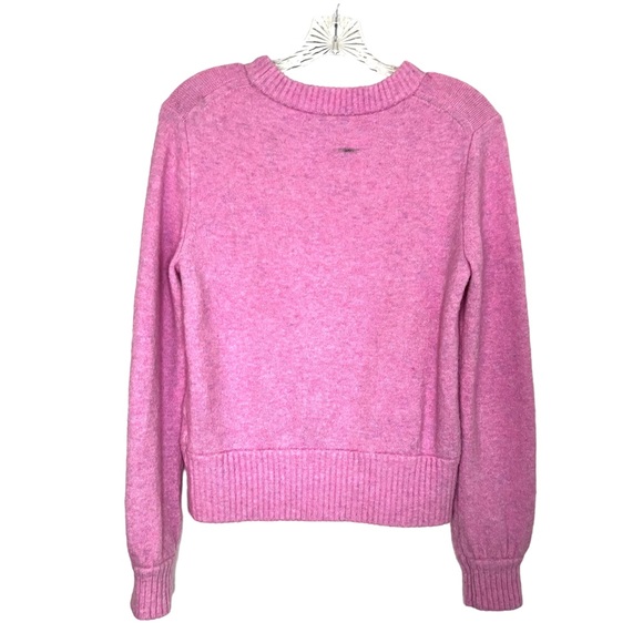 J. Crew women's Wool and Alpaca blend Crewneck Heather Rose/Pink Sweater Size Sm - Picture 4 of 13